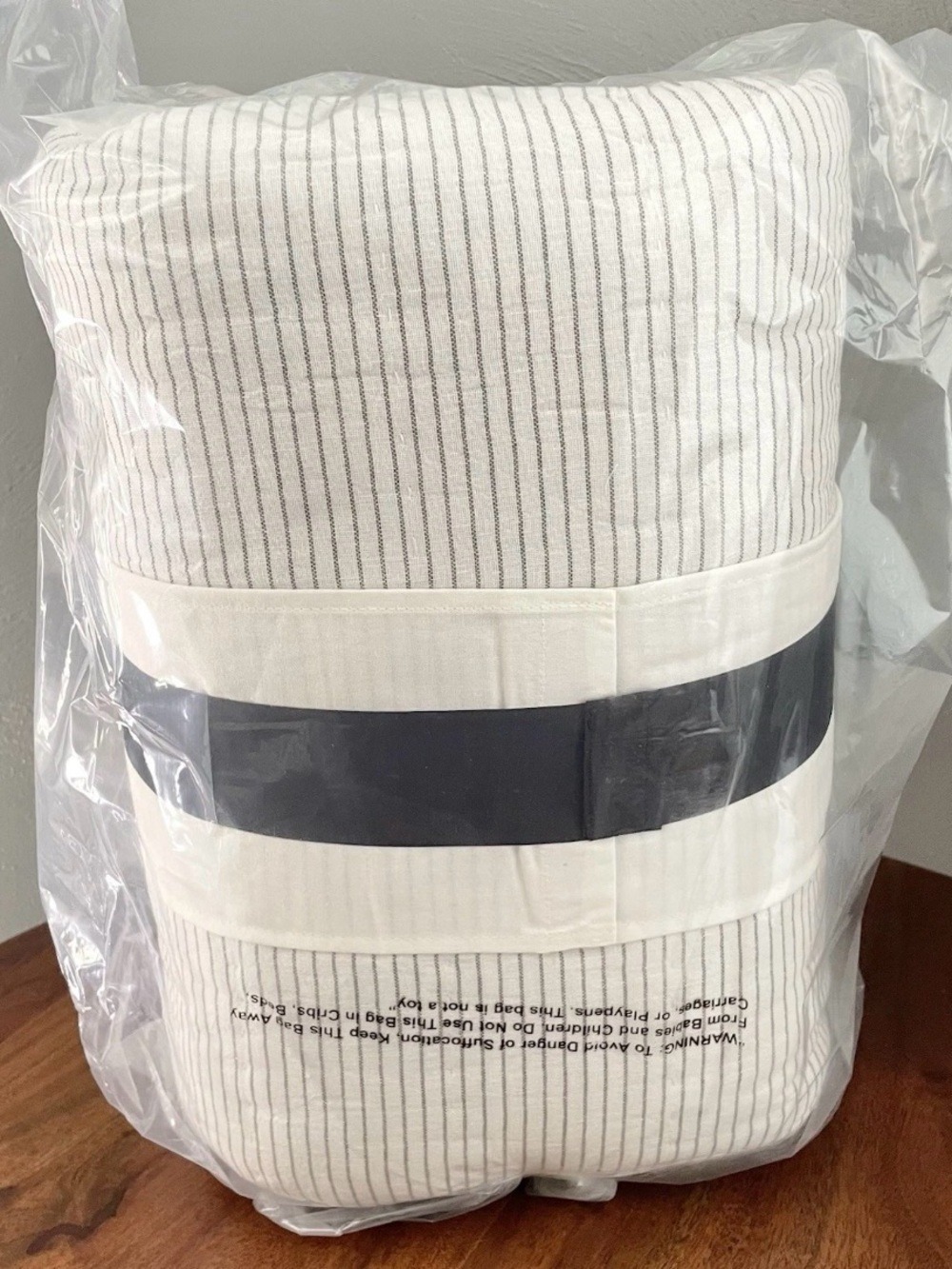 Hearth & Hand With Magnolia Stripe Quilt FULL QUEEN Railroad Gray 88 x 92 Cotton - Picture 6 of 9